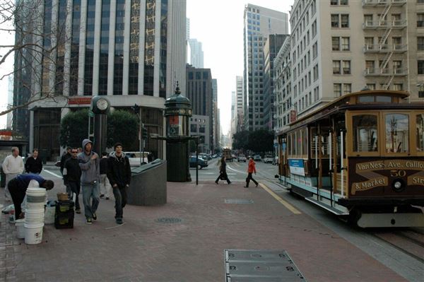 Financial District, San Francisco - California at Drumm (10/29/2025 - Credits: San Francisco City & County Film Commission)