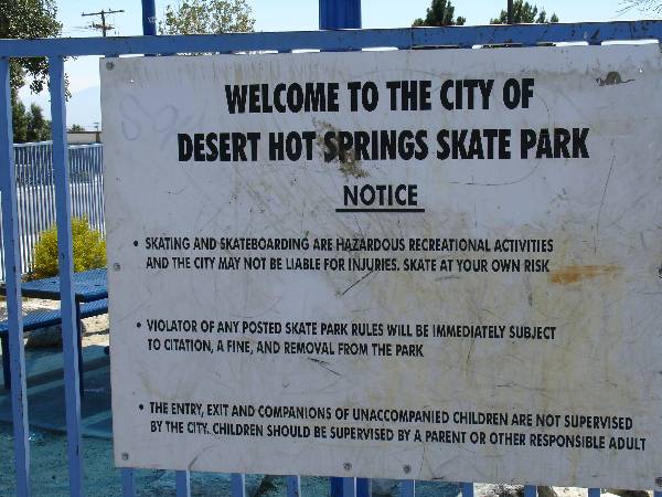 Sgt Hodge Skate Park - Desert Hot Springs (4/9/2006)