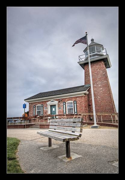 Mark Abbott Memorial Lighthouse aka Santa Cruz Surfing Museum (5/29/2009 - Credits: "Mark Abbott Memorial Light Rear (HDR) by Andrew Wong (CC BY-NC-ND 2.0) [https://creativecommons.org/licenses/by-nc-nd/2.0/legalcode] https://www.flickr.com/photos/wongdood/)