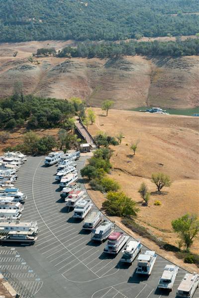 Lake Oroville State Recreation Area (SRA) (9/18/2015 - Credits: Photo by: California Department of Water Resources)