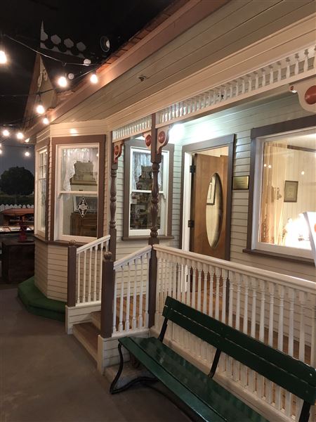 Whittier Museum (3/14/2019 - Credits: Among the photos is an original black & white of the museum building as it looked during the 1960s after the telephone company closed. The current state features a colorful mural on the front. All other photos include the interior exhibits.)