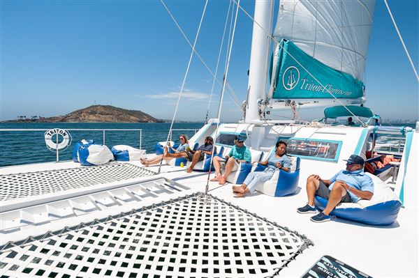 Triton Charters - 70 foot Catamaran in San Diego Bay (9/21/2022)