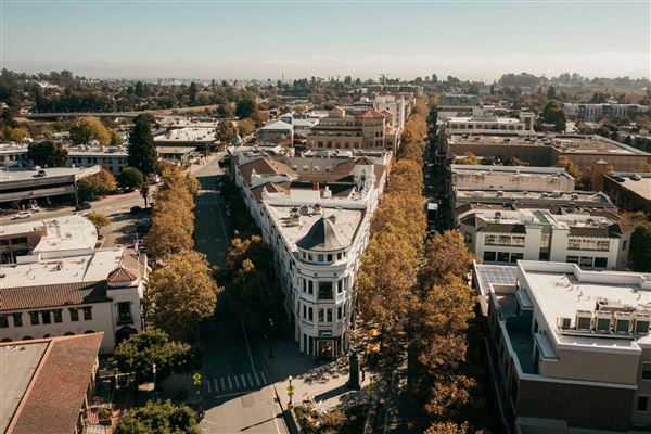 Downtown Santa Cruz - Downtown Santa Cruz - Front and Pacific - Drone - Fall (1/1/2023 - Credits: Ben Ingram 2023)