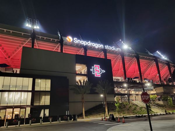 Snapdragon Stadium (10/8/2022 - Credits: By Spatms - Own work, CC BY-SA 4.0, https://commons.wikimedia.org/w/index.php?curid=123984277)
