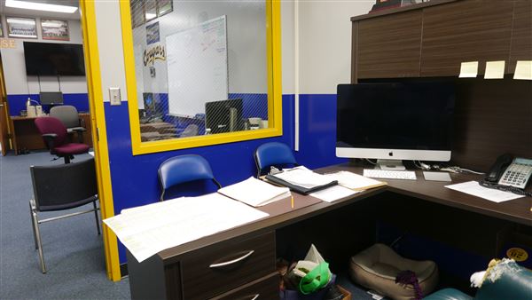 College of the Canyons - Football Coach Office Main Gym Bldg. (3/28/2018 - Credits: Leo Fialho)