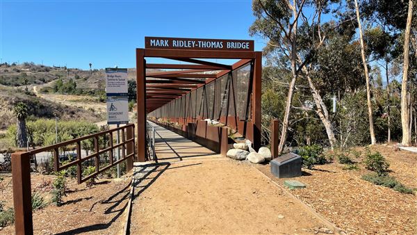 Mark Ridley Thomas Bridge located Kenneth Hahn State Recreational Area (SRA) (10/5/2021 - Credits: Leo Fialho)