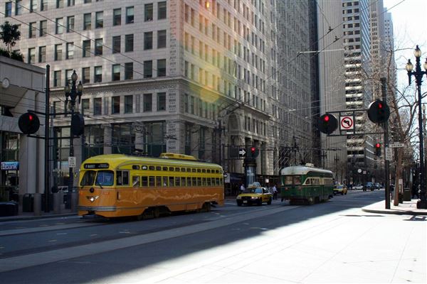 Financial District, San Francisco - Market St. (10/29/2025 - Credits: San Francisco City & County Film Commission)