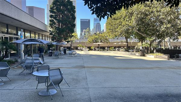 LADWP Headquarters / John Ferraro Building - Outside eating area (2/27/2026 - Credits: Brandy Davis)
