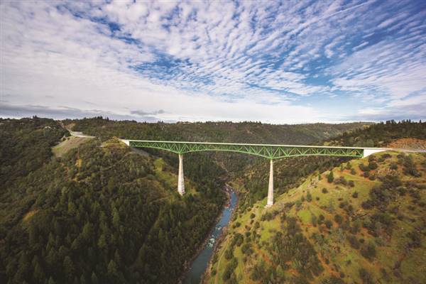 Foresthill Bridge aka Auburn-Foresthill Bridge or Auburn Bridge (4/18/2017 - Credits: Eric Bergen)