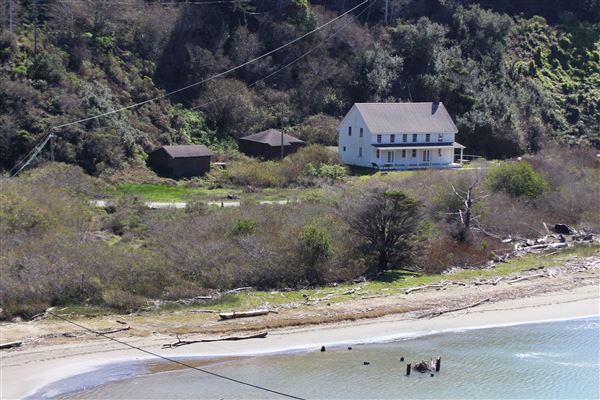 Navarro River Beach - Navarro River Redwoods State Park (SP) - Historic Navarro River Inn. Recently restored and now used as a event center. (3/2/2017 - Credits: Kellen Lim)