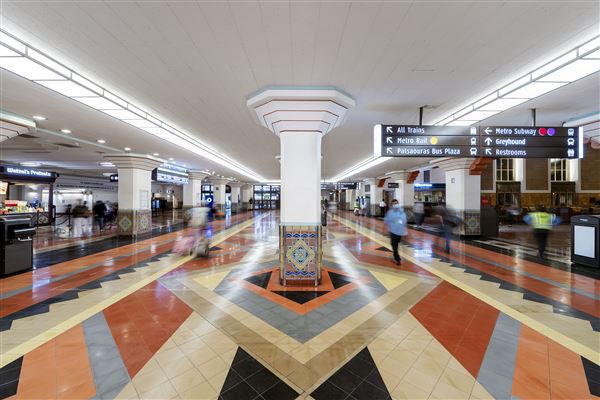 Union Station, Los Angeles - Passenger Concourse (8/19/2021 - Credits: Hollywood Locations)
