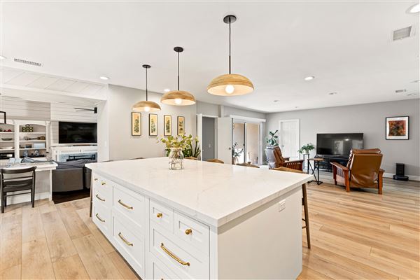 Modern kitchen and dream family room (5/26/2024 - Credits: Lonnie Silberling)