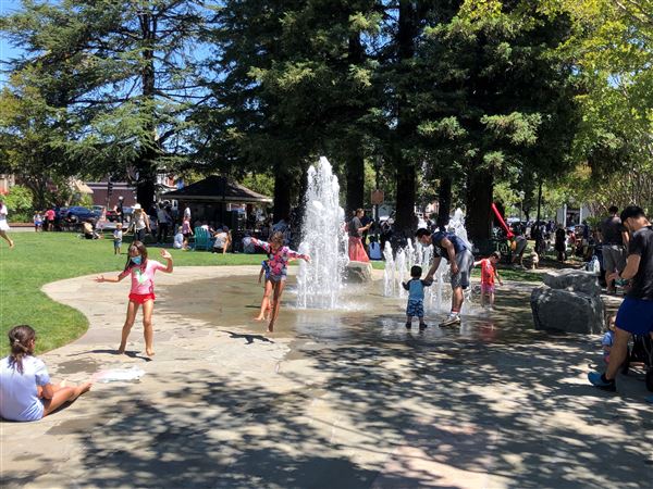 Los Gatos - Plaza Park Fountain (7/8/2025 - Credits: Town of Los Gatos)