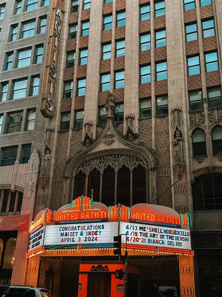 The United Theater on Broadway (11/1/2024 - Credits: Various credits including Spencer Lowell and Modern Currency PR)