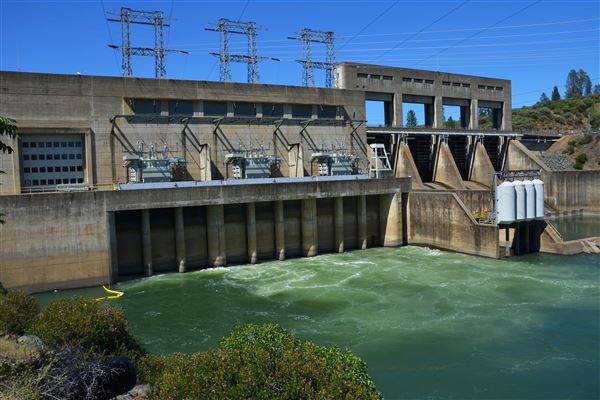 Keswick Dam (7/28/2025 - Credits: U.S. Bureau of Reclamation)