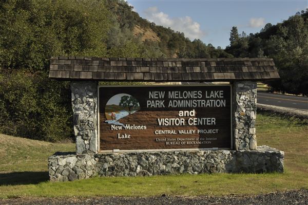 New Melones Reservoir and Stevnot Bridge (8/28/2025 - Credits: U.S. Bureau of Reclamation)
