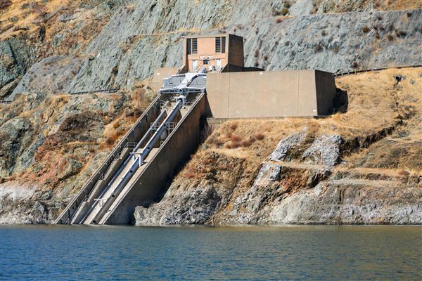 New Melones Reservoir and Stevnot Bridge (7/28/2025 - Credits: U.S. Bureau of Reclamation)
