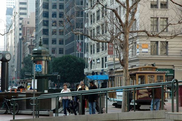 Financial District, San Francisco - California at Drumm (10/29/2025 - Credits: San Francisco City & County Film Commission)