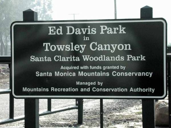 Ed Davis Park in Towsley Canyon - Santa Monica Mountains Conservancy - SMMC (12/31/2003)