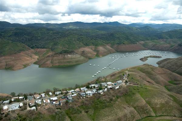 Lake McClure & Barrett Cove Recreation Area (3/2/2015 - Credits: Photo courtesy of California Department of Water Resources)