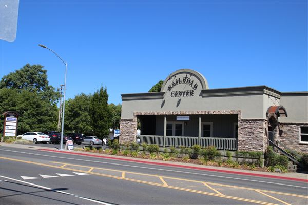 Ukiah Depot - Former depot rests along public bike trail. (7/11/2017 - Credits: Kellen Lim)