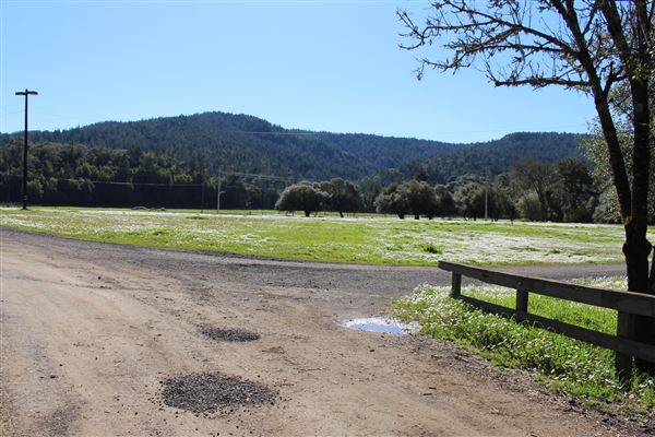 Mendocino County Fair and Apple Show - large-capacity parking lot & camping area behind fairgrounds (west) (3/10/2017 - Credits: Kellen Lim)