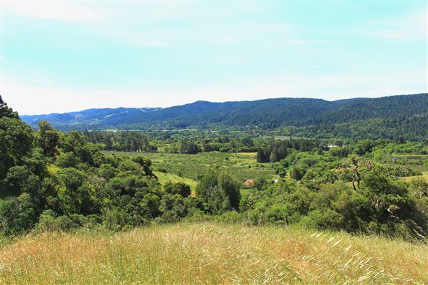Peachland Road - Anderson Valley region- North East of Boonville, scenic view of northern Boonville area as seen from overlook (5/15/2018 - Credits: Kellen Lim)
