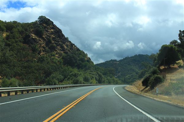 Highway 20 - Calpella to Mendocino County line, east - Highway 20, looking eastward (9/20/2017 - Credits: Kellen Lim)