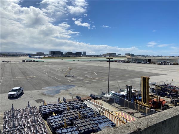Los Angeles International Airport (LAX) - Southwest Airlines Cargo Parking View (12/6/2023 - Credits: Michael S. Hoffner)