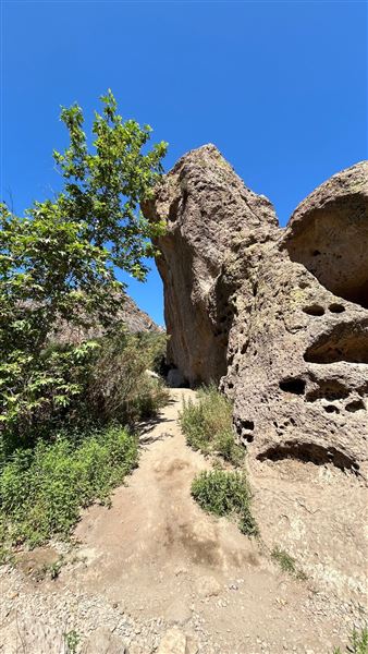 Malibu Creek State Park (SP) - Rock Wall (6/26/2024 - Credits: Brandy Davis)