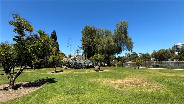 Los Encinos State Historic Park (SHP) adjacent to currently closed Lakeside Restaurant & Lounge (7/12/2024 - Credits: Brandy Davis)