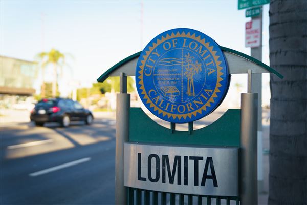 City of Lomita - City Entrance Sign (8/27/2021 - Credits: Planning Department)