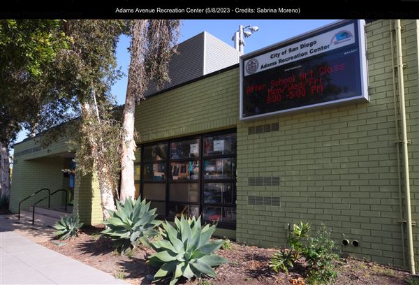 Adams Ave Recreation Center (5/8/2023 - Credits: Sabrina Moreno)