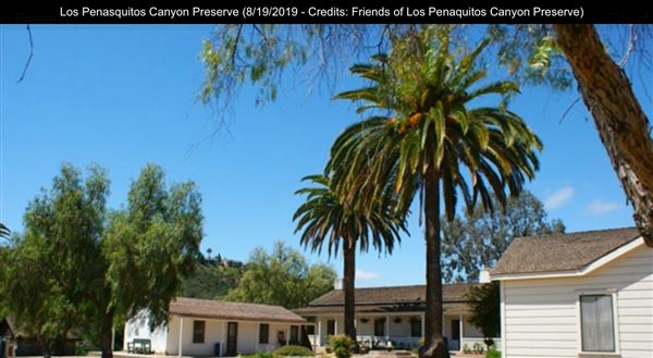 Los Penasquitos Canyon Preserve (8/19/2019 - Credits: Freinds of Los Penasquitos Canyon Preserve)