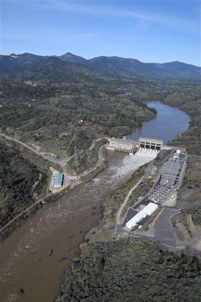 Keswick Dam (7/28/2025 - Credits: U.S. Bureau of Reclamation)