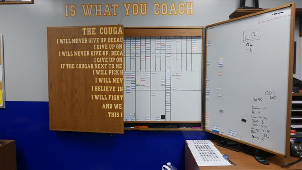 College of the Canyons - Football Coach Office Main Gym Bldg. (3/28/2018 - Credits: Leo Fialho)