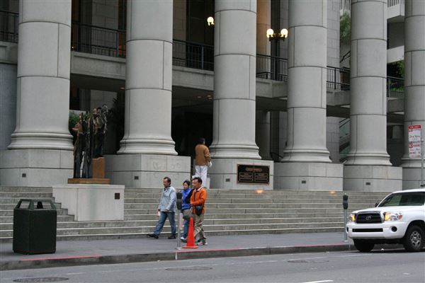Financial District, San Francisco - Bently Reserve on Battery (Formerly Old Federal Reserve) (10/29/2025 - Credits: San Francisco City & County Film Commission)