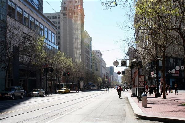 Financial District, San Francisco - Market St. (10/29/2025 - Credits: San Francisco City & County Film Commission)