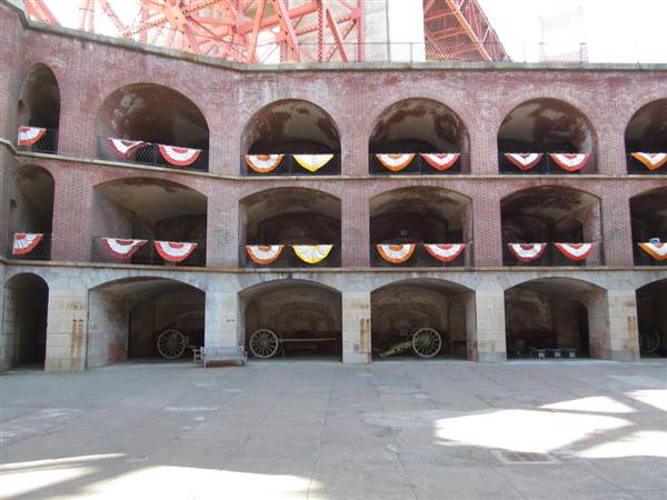 Fort Point National Historic Site (5/30/2012 - Credits: "Fort Point National Historical Site- San Francisco, California" by Doug Kerr (CC BY-SA 2.0)[https://creativecommons.org/licenses/by-sa/2.0/legalcode]https://www.flickr.com/photos/dougtone/)