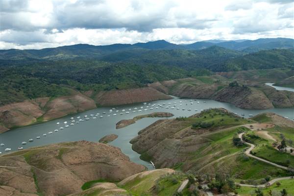 Lake McClure & Barrett Cove Recreation Area (3/2/2015 - Credits: Photo courtesy of California Department of Water Resources)