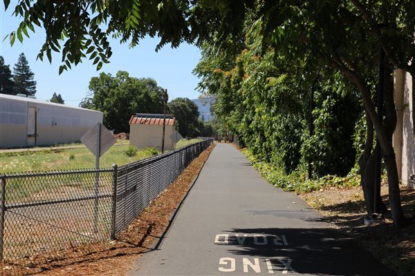 Ukiah Depot - Former depot rests along public bike trail. (7/11/2017 - Credits: Kellen Lim)