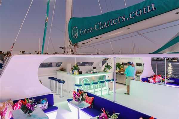 Triton Charters - 70 foot Catamaran in San Diego Bay (9/21/2022)