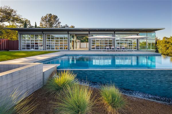 Modern Industrial House overlooking Russian River Valley Vineyards (7/30/2022 - Credits: Ciro Coehlo Photography)