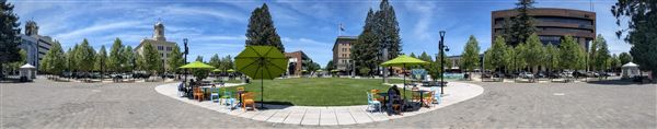 City of Santa Rosa (6/5/2021 - Credits: Panoramic view of Old Courthouse Square ”Dicklyon”(CC BY-SA 4.0)[Old Courthouse Square Santa Rosa - Santa Rosa, California - Wikipedia])