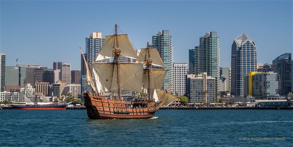 Maritime Museum of San Diego - 1542 Spanish galleon replica San Salvador (1/23/2024 - Credits: Photo Courtesy of the Maritime Museum of San Diego)
