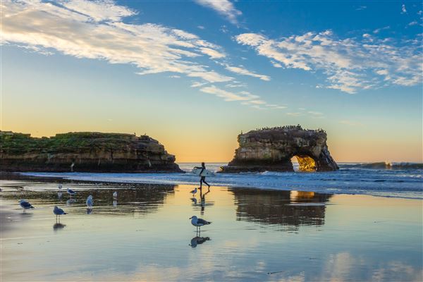 Natural Bridges State Beach (SB) - Natural Bridges Sunset (1/1/2019 - Credits: Keith Ormerod - 2019)