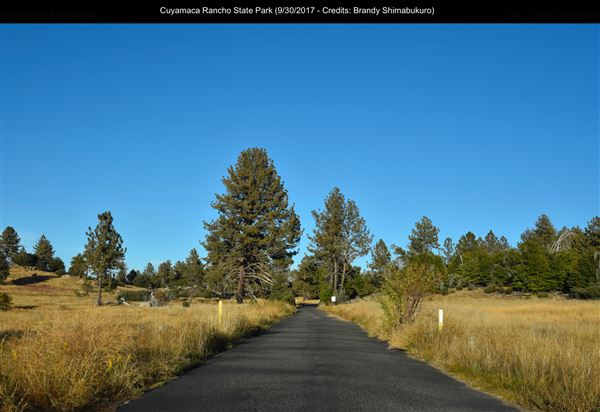 Cuyamaca Rancho State Park (SP), Lake Cuyamaca and Grand Valley Rapids (9/30/2017 - Credits: Brandy Shimabukuro)
