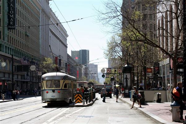 Financial District, San Francisco - Market St. (10/29/2025 - Credits: San Francisco City & County Film Commission)