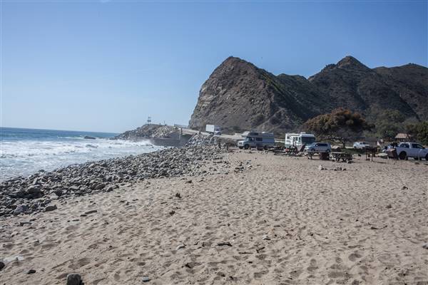 Sycamore Cove State Beach (SB) & Campground @ Point Mugu State Park (SP) - CFC (4/1/2016 - Credits: Photo courtesy of Gillian Bissonnette, California Film Commission)