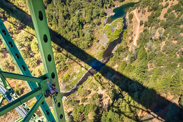 Foresthill Bridge aka Auburn-Foresthill Bridge or Auburn Bridge (4/15/2020 - Credits: Placer County)